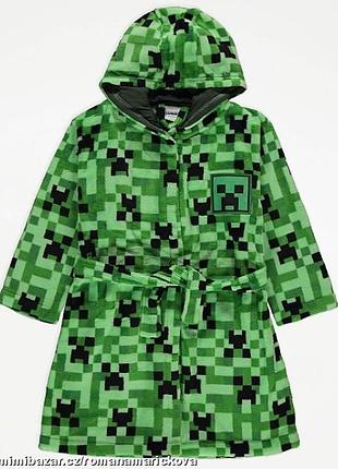 Халат minecraft  134-140см