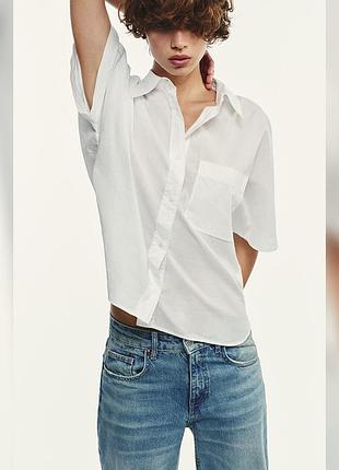 Рубашка объемная zara