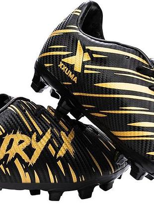 Xxuma fury x football boots black gold uk 3 бутси 34-35 розмір
