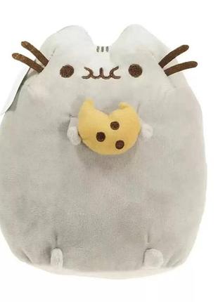 Мягкая игрушка кот пушин (pusheen) с печеньем