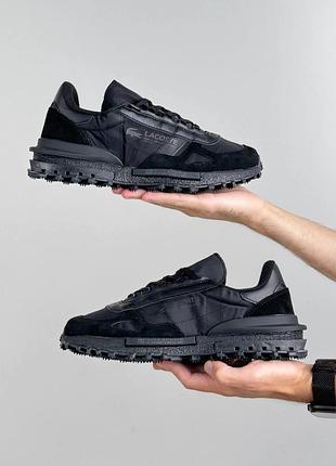 Чоловічі кросівки lacoste elite active triple black 6