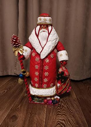 Новогодний дедушка игрушка ретро