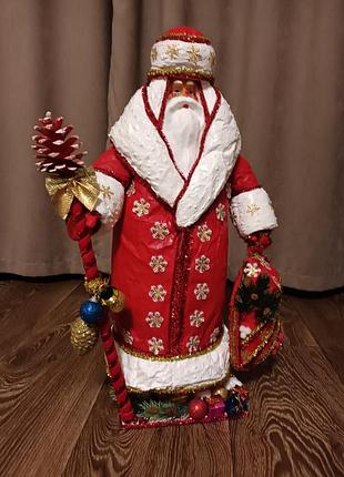 Новогодний дедушка игрушка ретро 10