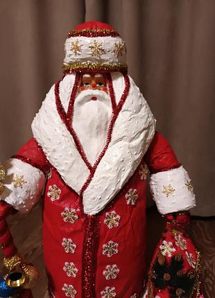 Новогодний дедушка игрушка ретро 6
