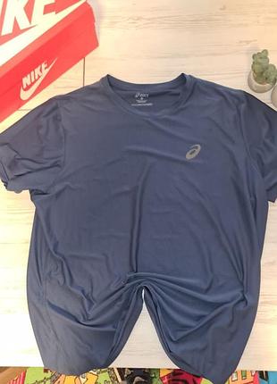 Футболка синя asics