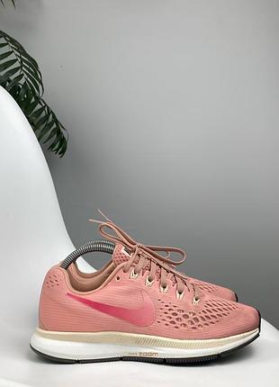 Оригінальні бігові кросівки nike air zoom pegasus 34 рожеві 38.5 р. 24.5 см