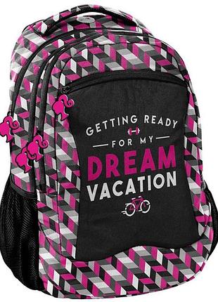 Жіночий міський рюкзак 25l paso barbie, польща bae-2808