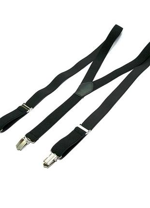 Підтяжки вузькі чорні gofin 2,5 см pbp-4650