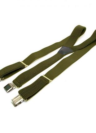 Подтяжки gofin цвета хаки 4 см pbp-4679