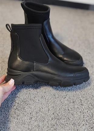 Primark. демисезонные ботинки-челси осенние 4