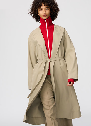 Пальто без воротника uniqlo (483761)
