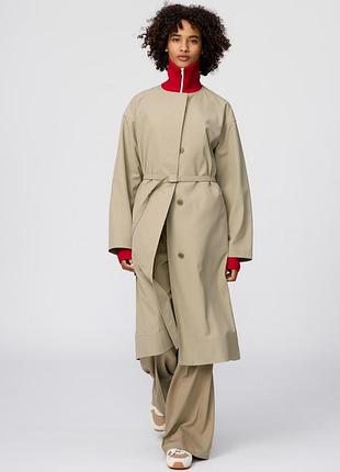 Пальто без воротника uniqlo (483761) 2