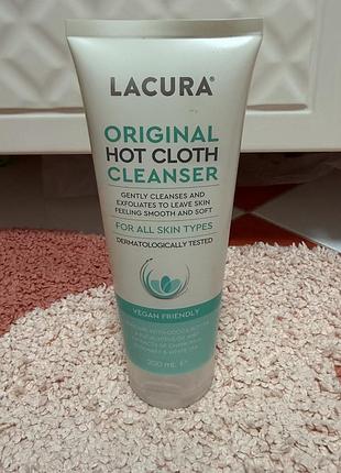 Очищающий крем гель для лица lacura original hot cloth cleanser