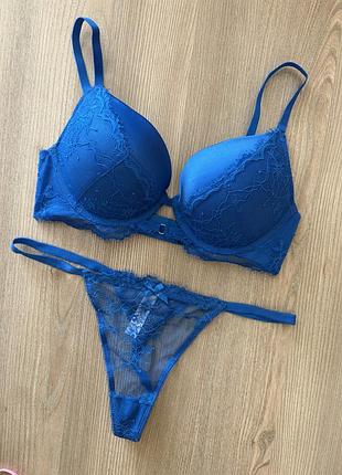 Мереживний комплект бюст та трусики primark