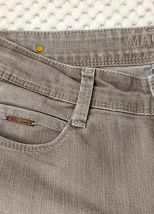 Класичні сіро-бежеві джинси mac jeans angela, розмір eur 40 / l (30)
