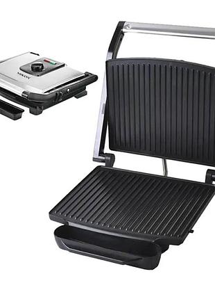 Ku гриль контактный sokany universal fit 2000 вт электрический гриль для мяса рыбы овощей с антипригар uni2l_k