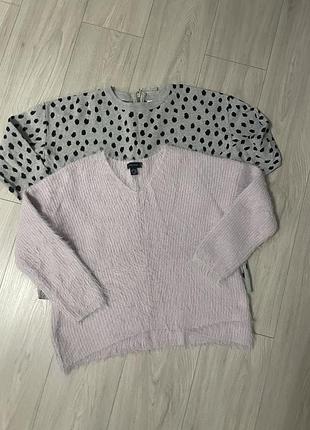 Світер ніжно фіолетовий і сірий 🌸🍬 два будуть за  450
