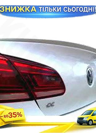 Спойлер под покраску для volkswagen passat cc 2008- стеклопластиковый аэродинамический элемент для тюнин ku-22