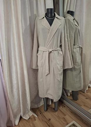 Стильное с карманами и поясом платье 👗 халат
