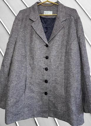 Женское сиреневое шерстяное пальто cotswold xl xxl 48 50 52 54 котсволд фиолетовое демисезонное шерстяное пальто в елочку cotswold 52 54