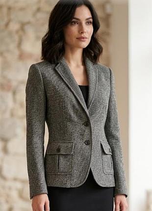 Шерстяной жакет massimo dutti
