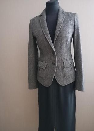 Шерстяной жакет massimo dutti 4