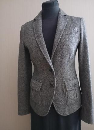 Шерстяной жакет massimo dutti 3