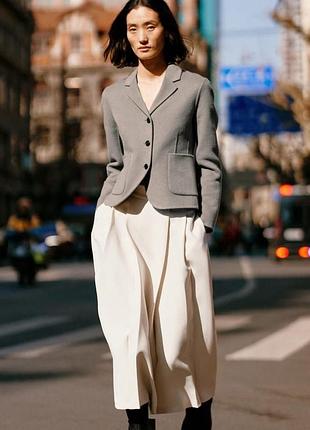 Zara стильна вовняна куртка-блейзер