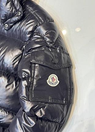 Куртка пуховик moncler black glossy 8