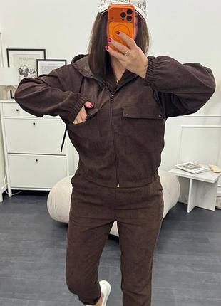 Костюм из микровельвета 10
