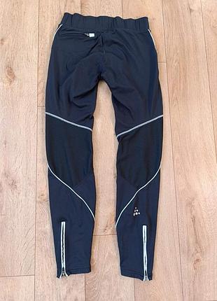 Спортивные тайтсы craft performance run tights лосины леггинсы для бега разм. s