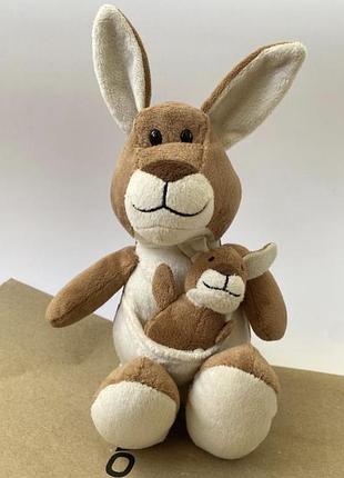 Мʼяка плюшева іграшка мягкая игрушка кенгуру 🦘 с кенгурёнком с детёнышем мʼяка плюшева іграшка кенгуру ,30 см