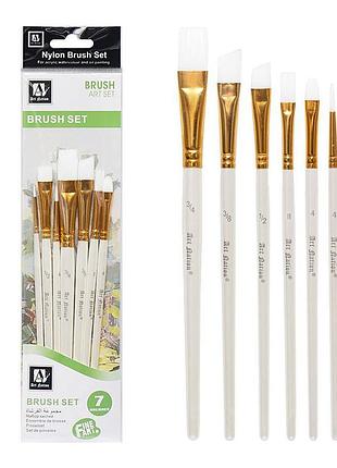 Набір художніх пензлів art station br5807 нейлонові 7шт