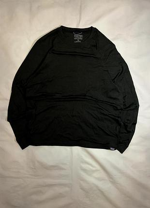 Термокофта лонглсов patagonia merino cool black
