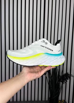 Balance fresh foam x more v4 white/electric teal