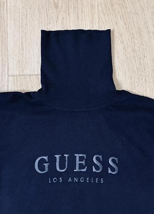 Базовая женская водолазка гольф бренд guess темно синего цвета размер l стан идеально