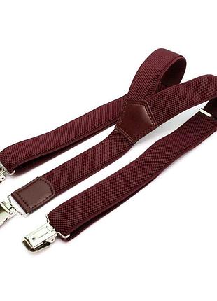 Подростковые подтяжки gofin бордовые pbt-4226