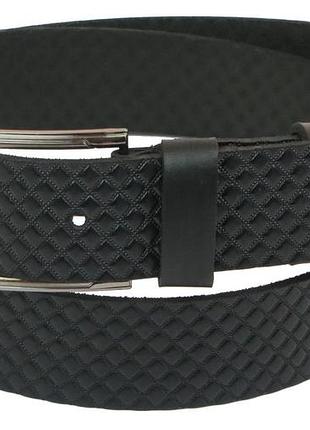 Ремень под джинсы skipper черный 3,8 см
