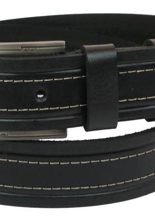 Ремень под джинсы skipper черный 3,8 см