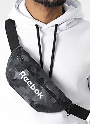 Чорна поясна сумка-кросбоді reebok для телефона та документів
