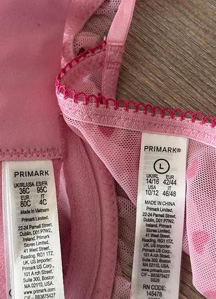 Комплект бюст та трусики сіточка primark 4