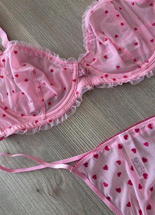Комплект бюст та трусики сіточка primark 2