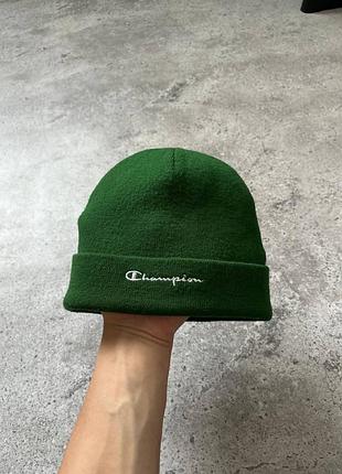 Шапка champion, made in usa, зеленого кольору