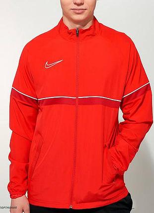 Nike кофта-зіпка чоловіча червона з підкладкою dri-fit розмір s m cw6118-657