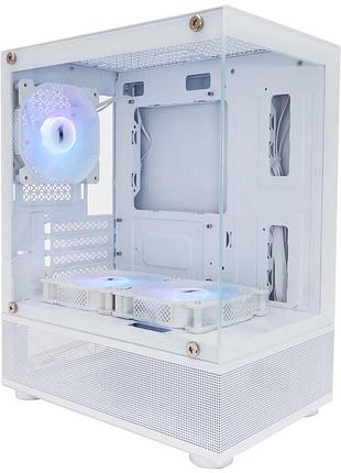 Корпус для пк 1stplayer mi2-a-wh-2f7r-w-1f7-w white без блока питания