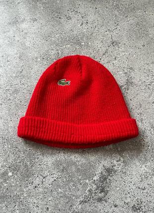 Шапка lacoste, made in france, вінтаж, кежуал