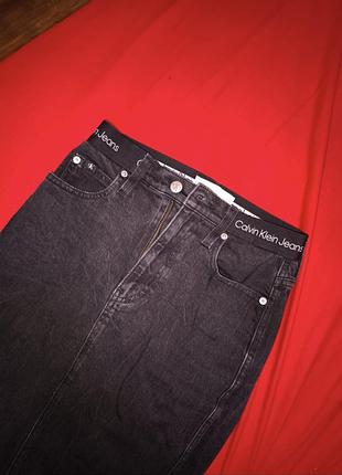 Чорна джинсова спідниця calvin klein оригінал 3