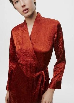 Zara платье  халат кимоно 2