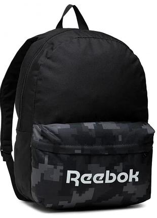 Спортивний рюкзак reebok act core 24 л — чорний із сірим