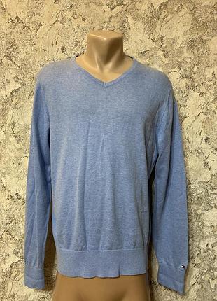 Светр блакитний tommy hilfiger (m/l) 4